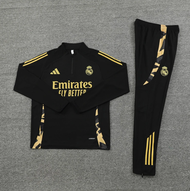 Real Madrid 24/25 Gold Camo Tracksuit