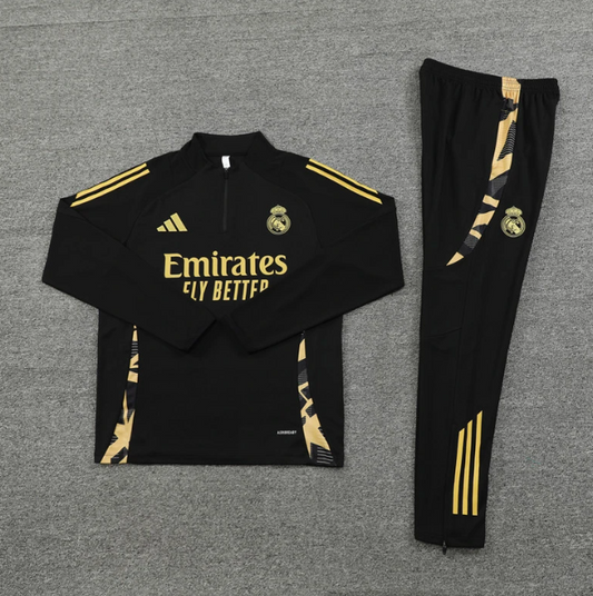 Real Madrid 24/25 Gold Camo Tracksuit